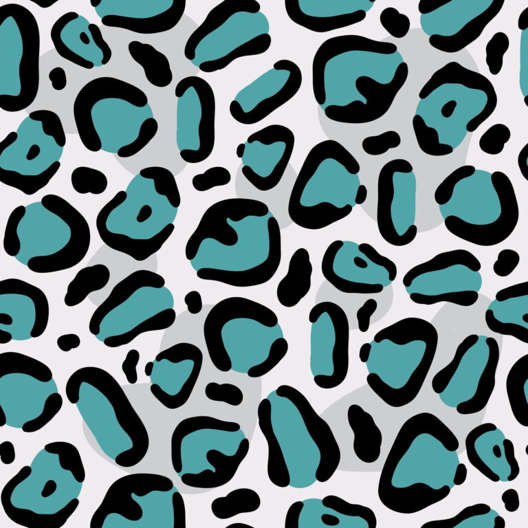 Leopard Rainbow Azul