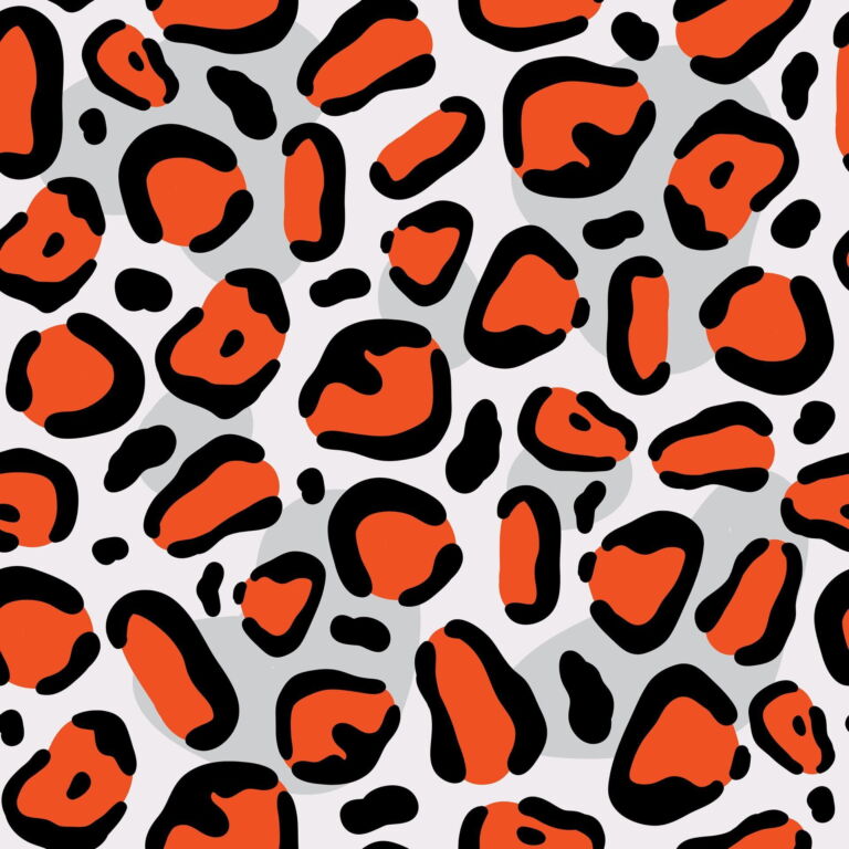 Leopard Rainbow Rojo