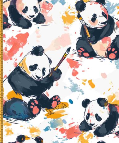 "Telas personalizadas" "oso panda"